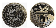 10 euros (80 anos da vitória na Segunda Guerra Mundial)