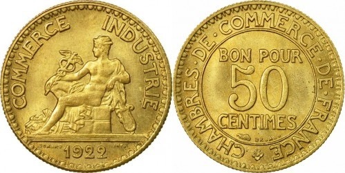 50 centimes (Câmaras de Comércio)