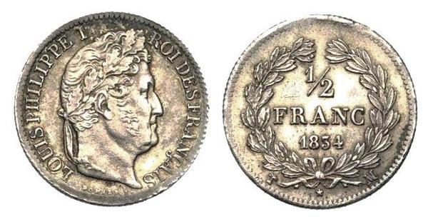 1/2 franc (Luís Filipe I)