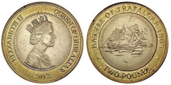 2 pounds (Batalha de Trafalgar 1805)