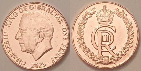 1 penny (Coronación de Carlos III)
