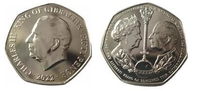 50 pence (Ascensão do rei Carlos III)