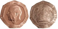 20 pence (Coroação de Carlos III)