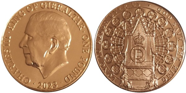 1 libra (Coroação de Carlos III)