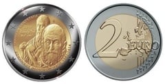 2 euro (400º aniversário da morte de Domenikos Theotokopoulos - El Greco)