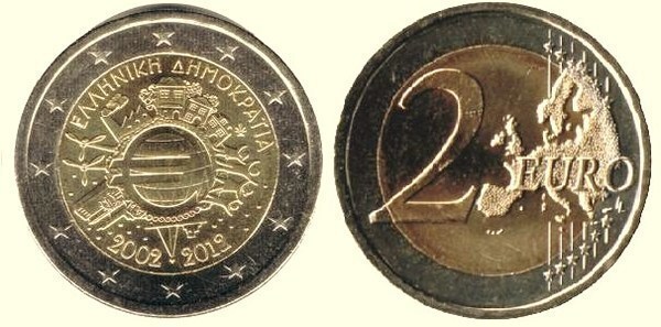 2 euro (10º Aniversário da Circulação do Euro)