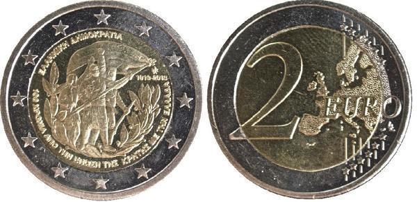 2 euro (100º aniversário da união de Creta à Grécia)