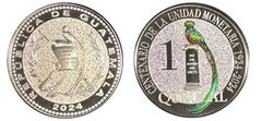 1 quetzal (Centenário da introdução do Quetzal)