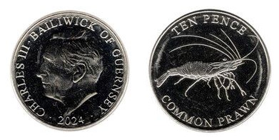 10 pence (camarão comum)