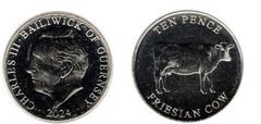 10 pence (Raças de património - vaca frísia)