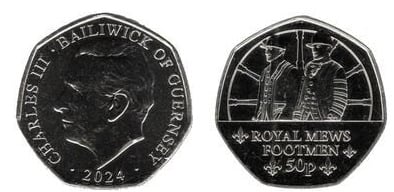 50 pence (200º aniversário de The Royal Mews- Yeoman of the Guard)