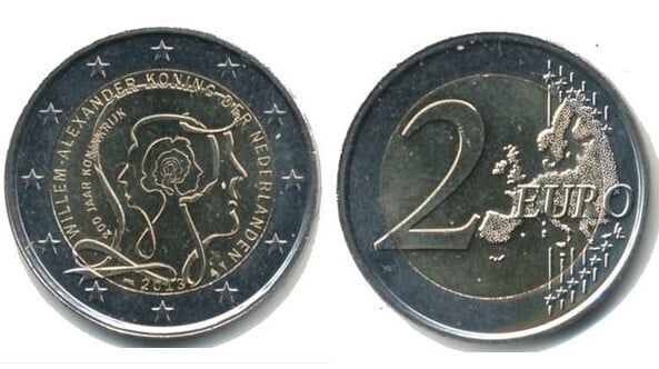 2 euro (200º aniversário do Reino)