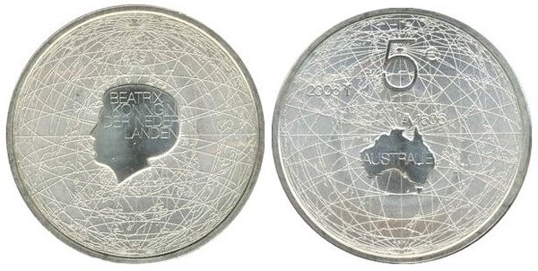 5 euro (400º aniversário da descoberta da Austrália)