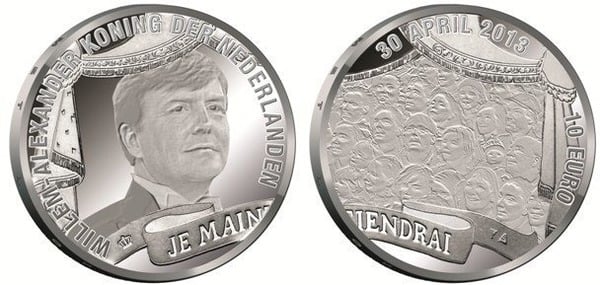 10 euro (Coroação do Rei Willem-Alexander)