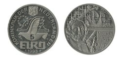 5 euro (400º aniversário do nascimento de M.H.Tromp)