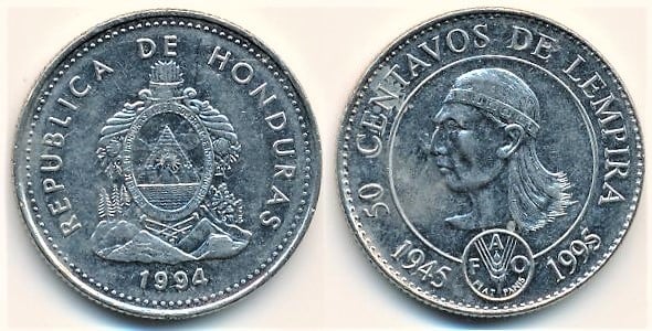 50 centavos (50º aniversário da FAO)