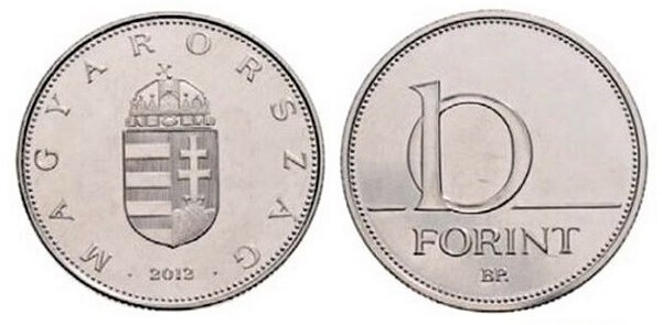 10 forint (brasão de armas)