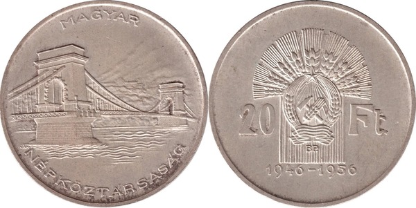 20 forint (10.º aniversário do Forint)