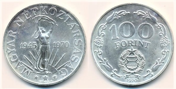 100 forint (25º Aniversário da Libertação)