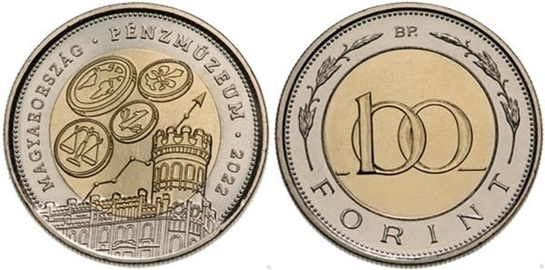 100 forint (Centro de Visitantes e Museu do Dinheiro Húngaro)