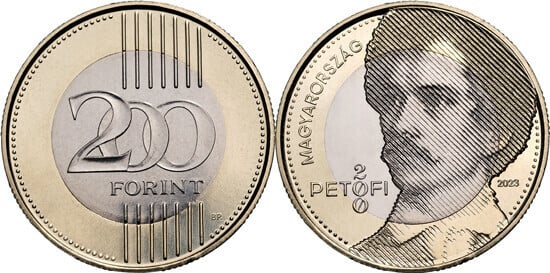 200 forint (200.º aniversário do nascimento de Sándor Petőfi)