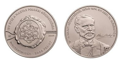3000 forint (150 anos da Associação Notarial Húngara)
