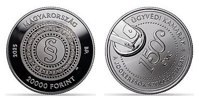 20000 forint (150.º aniversário da Ordem dos Advogados Regional)