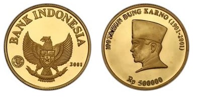 500000 rupiah (Centenário de Sukarno)