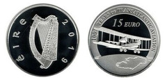 15 euro (Centenario del primer vuelo transatlántico.)