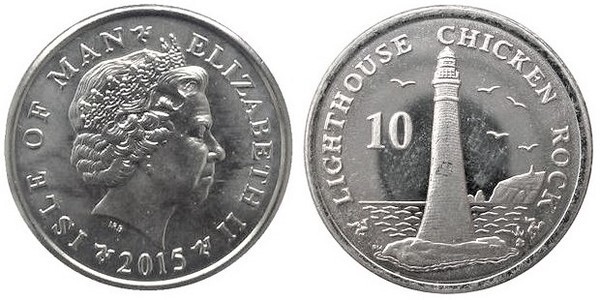 10 pence (Farol de Chicken Rock)