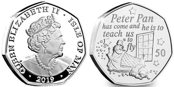 50 pence (90 Aniversario de Peter Pan - Wendy)