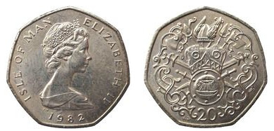 20 pence (2º retrato de Isabel II)