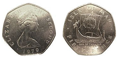 50 pence (Dia de Tynwald Manx e Visita Real)