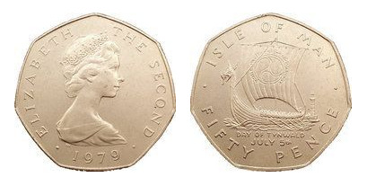 50 pence (Tynwald Manx Day, 5 de julho)