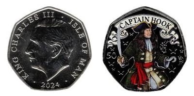 50 pence (Peter Pan - Capitão Gancho)