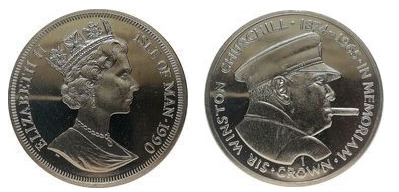 1 coroa (25º aniversário da morte de Winston Churchill)