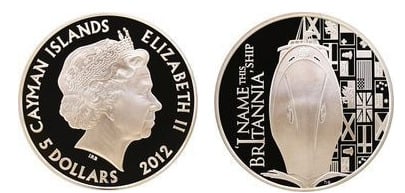 5 dollars (60º aniversario de la llegada al trono de la Reina Isabel II- HMY Britannia)