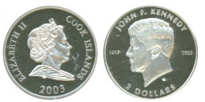 2 dólares (40º aniversário da morte de John F. Kennedy)