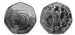 50 pence (Vitória e ramo de oliveira)