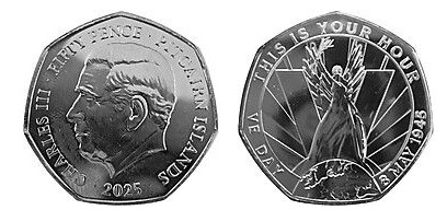 50 pence (Vitória e ramo de oliveira)