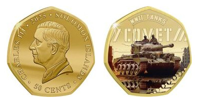 50 cêntimos (tanques da Segunda Guerra Mundial -Comet)