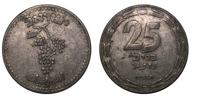 25 mils ( Libra da Palestina )