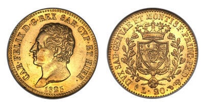 20 lire (Carlo Felice)