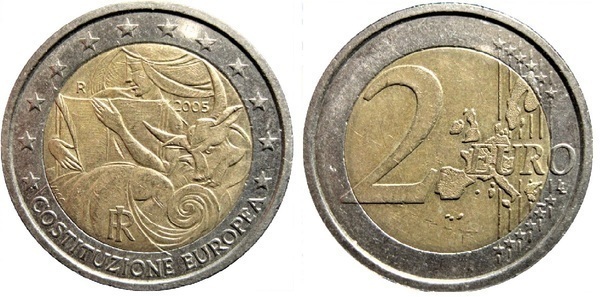 2 euro (1 Aniversário da assinatura da Constituição Europeia)