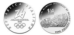 1/4 euro (Jogos Olímpicos de inverno Milano Cortina 2026: Cortina)