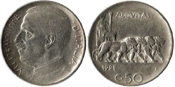 50 centesimi (Vittorio Emanuele III)