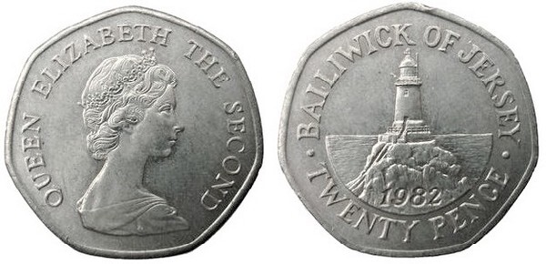 20 pence (Centenário do farol de Corbiere)