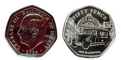 50 pence (Corpo de Bombeiros - Blackpool)