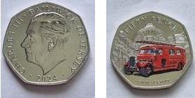 50 pence (Corpo de Bombeiros - Blackpool)