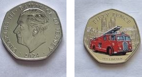 50 pence (Corpo de Bombeiros - Lincoln)